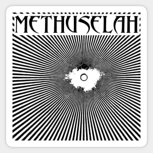 Meshuggah Album Cover Parody Methuselah Metal Logo Sticker